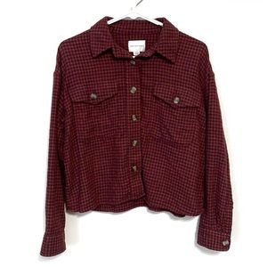 American Eagle Cropped Flannel